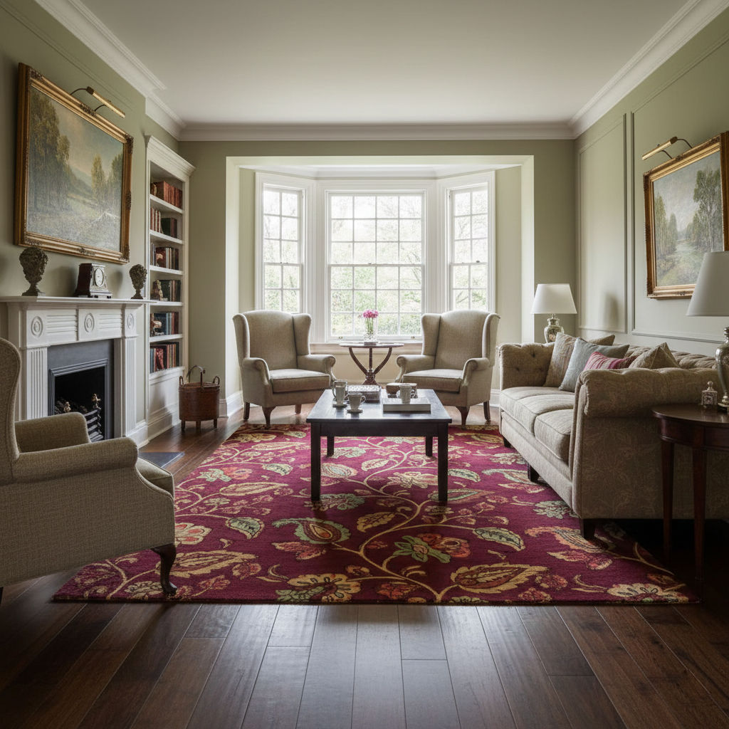 MELORA - Hand Tufted Floral Carpet
